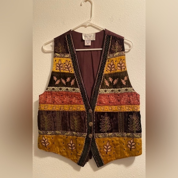 Vintage Rene’ Derby Original Vest. Brown and gold. Beautiful!!!!! Size: Medium - Picture 13 of 17